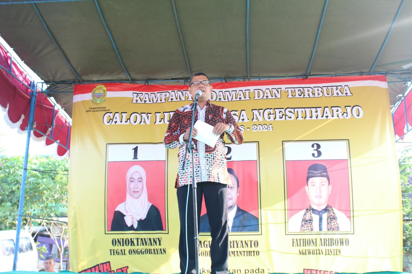 Kampanye Terbuka Lurah Desa Ngestiharjo Hari 3