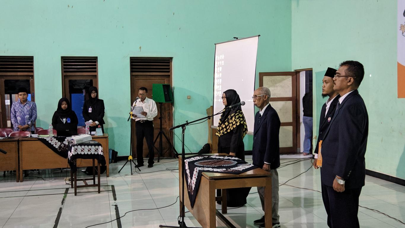 Pelantikan dan Bimbingan Teknis Pengawas TPS se-Kecamatan Kasihan pada 