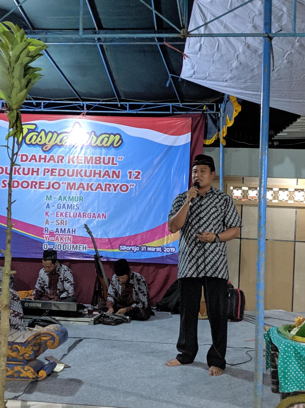 Tasyakuran "Dahar Kembul" Dukuh Pedukukan XII Sidorejo Makmur 