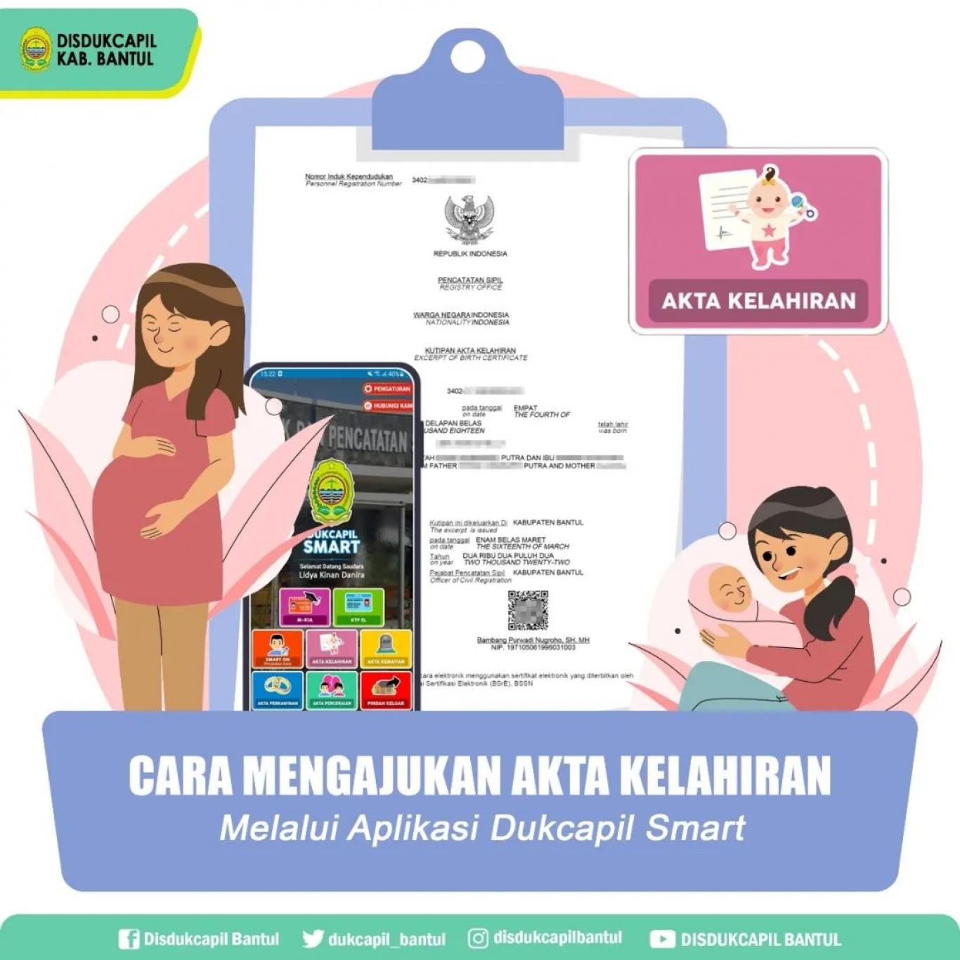 Cara Pengajuan Akta Kelahiran Melalui Aplikasi Dukcapil Smart