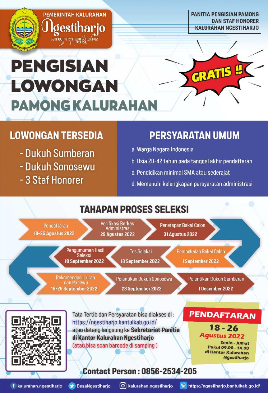 Pengisian Pamong Kalurahan dan Staf Honorer