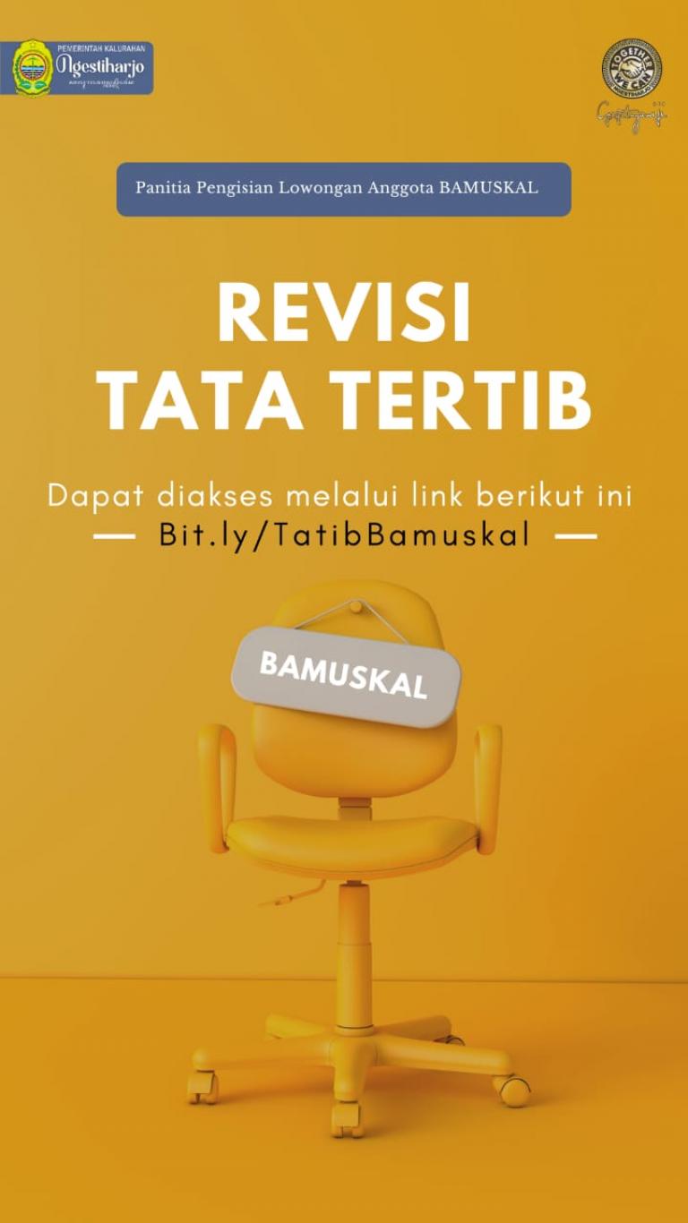 Revisi Tatib Pengisian Lowongan Bamuskal Ngestiharjo