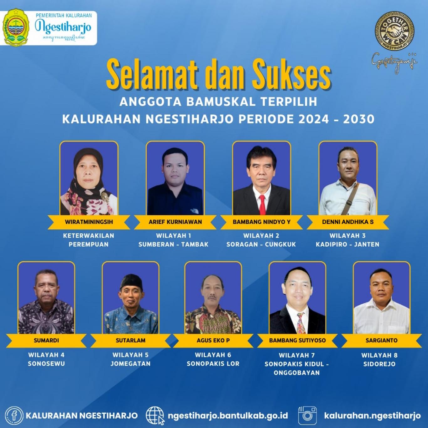 Penetapan Calon Anggota Bamuskal Ngestiharjo