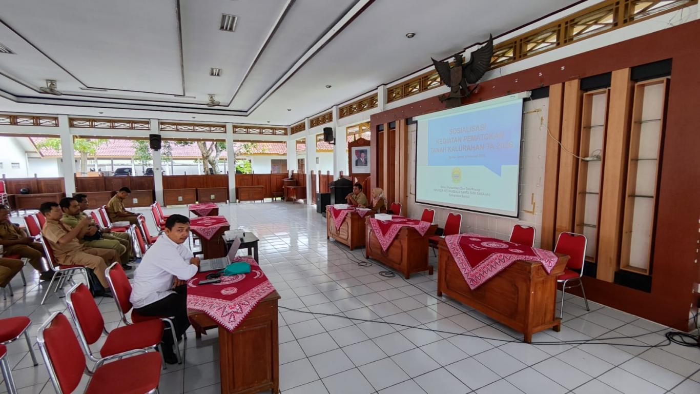 Sosialisasi Kegiatan Pematokan Tanah Kalurahan TA 2026