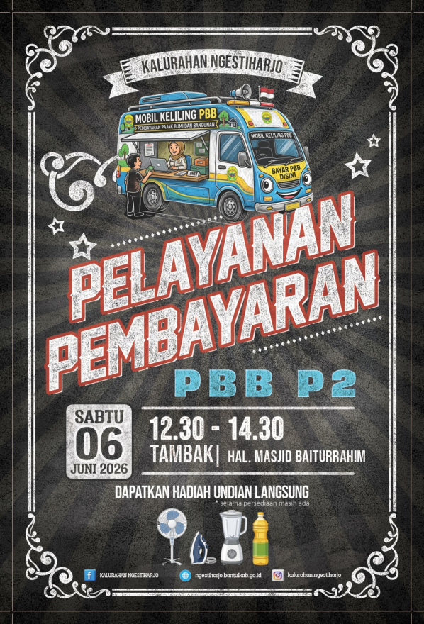 Informasi Layanan Pembayaran PBB-P2 Kalurahan Ngestiharjo